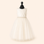 White dress on a mannequin against a white background